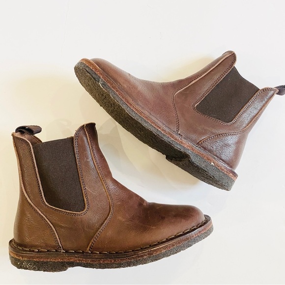 Caramel Baby and Child little boys leather booties Made in Italy - Picture 2 of 9